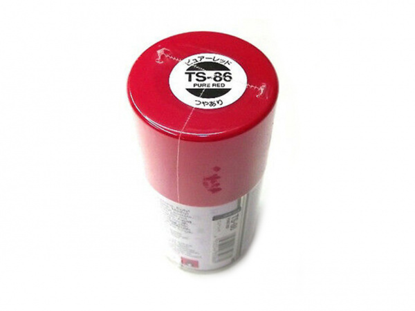 85086 Tamiya TS-86 Pure Red (Чисто-красная) краска-спрей 100 мл.