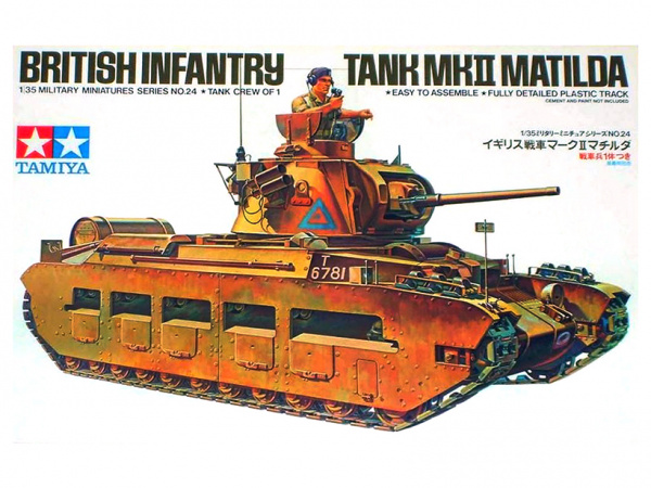 35024 Tamiya Английский танк Matilda Mk II (1:35)