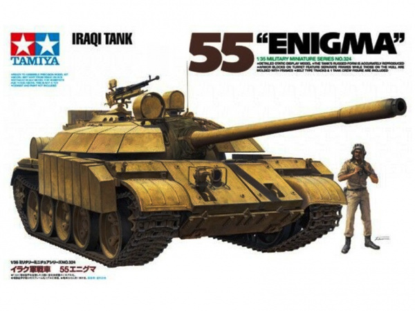 35324 Tamiya Танк 55 Enigma (Иракская армия) с 1 фигурой танкиста (1:35)