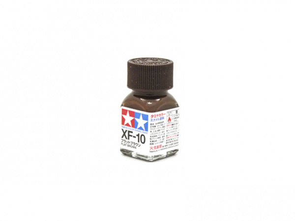 XF-10 Flat Brown, enamel paint 10 ml. (Коричневый матовый) Tamiya 80310