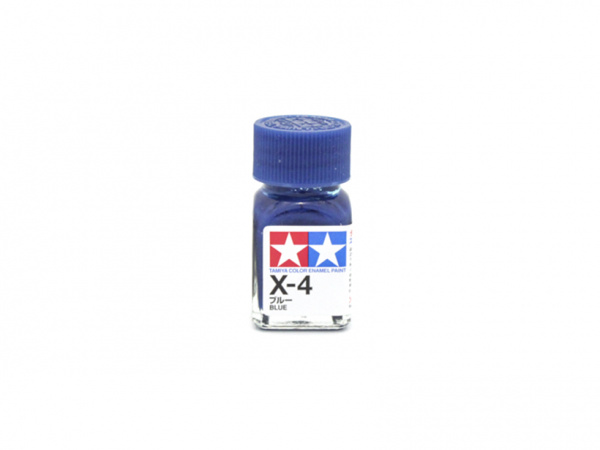 X-4 Blue gloss, enamel paint 10 ml. (Синий глянцевый) Tamiya 80004