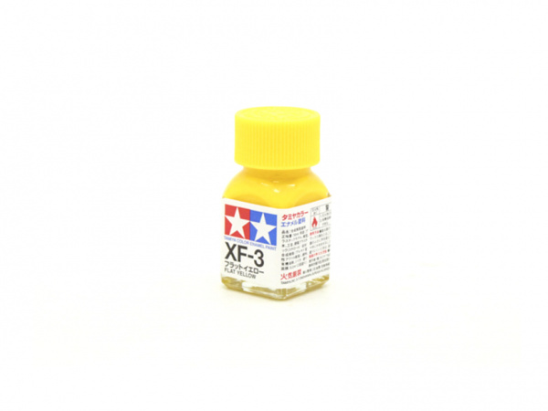 XF-3 Flat Yellow, enamel paint 10 ml. (Жёлтый Матовый, краска эмалевая 10 мл.) Tamiya 80303