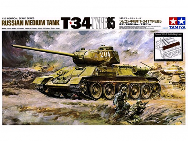 89569 Tamiya Советский средний танк Т-34/85 (1:25)