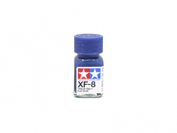 XF-8 Flat Blue, enamel paint 10 ml. (Синий Матовый, краска эмалевая 10 мл.)Tamiya 80308