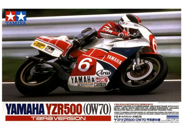 14075 Tamiya Мотоцикл Yamaha YZR-500 Taira Version (1:12)