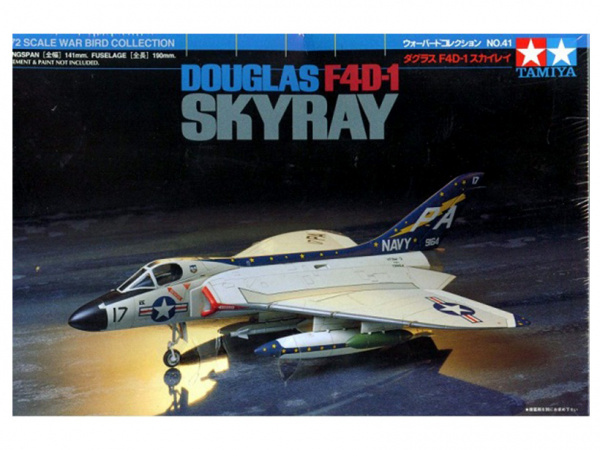 60741 Tamiya Американский палубный истребитель Douglas F4D-1 Skyray (1:72)
