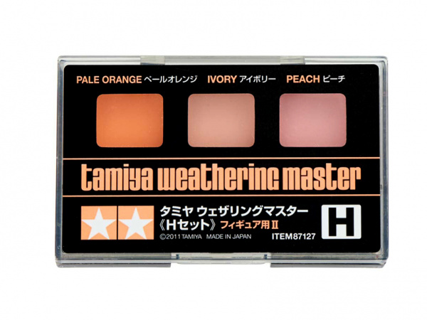 87127 Tamiya Набор пигментов H (бледно-оранжевый, слоновая кость, светло-персиковый)