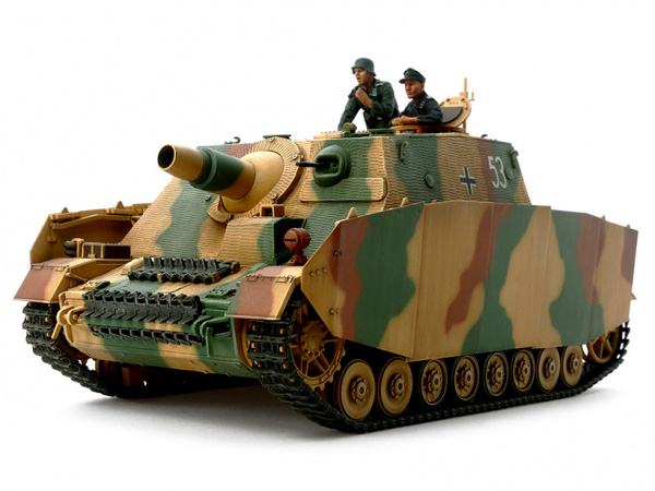 35353 Tamiya Немецкое самоходное орудие Sturmpanzer IV BRUMMBAR, поздняя версия с 2 фигурами (1:35)