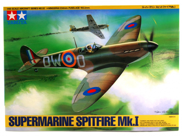 61032 Tamiya Британский истребитель Supermarine Spitfire Mk.I (1:48)