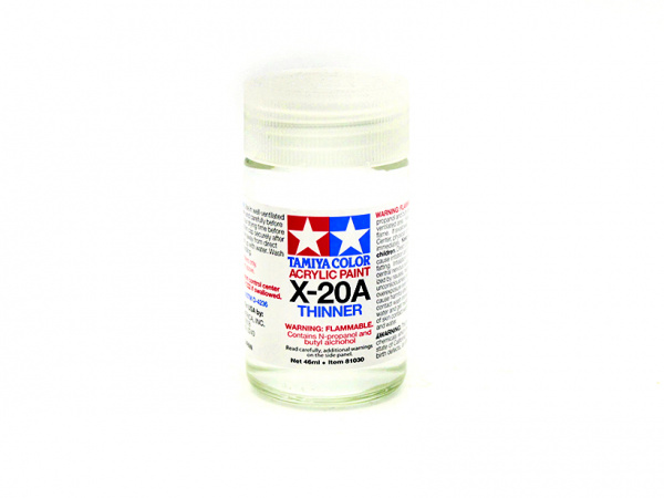 X-20A Acryllic thinner, 46 ml. (Растворитель для акриловых красок) Tamiya 81030