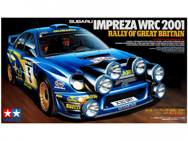 24250 Tamiya Subaru Impreza WRC 2001 Rally of Great Britain (1:24)