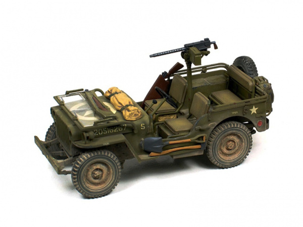 35219 Tamiya Американский 1/4-тонный джип 4х4 Willys MB с фигурой водителя (1:35)