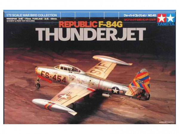 60745 Tamiya Американский реактивный истребитель Republic F-84G "Thunderjet" (1:72)