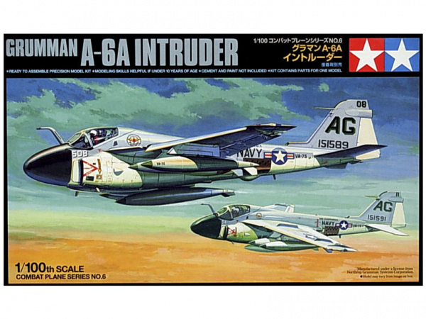 61606 Tamiya Американский палубный штурмовик Grumman A-6A Intruder (1:100)
