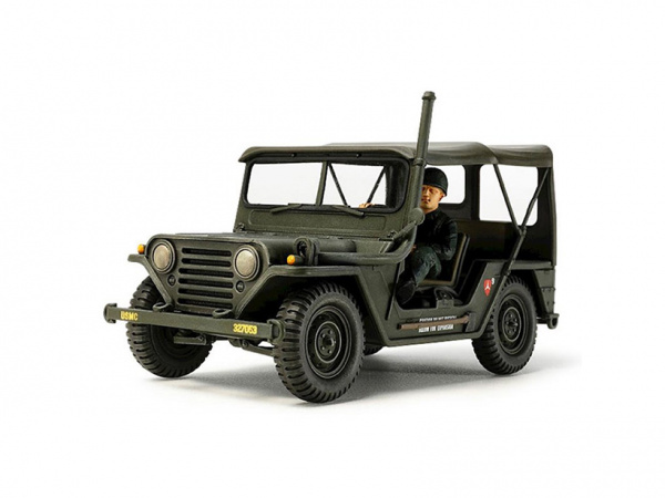 35334 Tamiya Американский автомобиль M151A1 (Вьетнамская война) с фигурой водителя (1:35)
