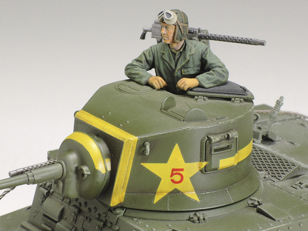 35360 Tamiya Американский легкий танк M3 Stuart, поздних выпусков с фигурой командира (1:35)