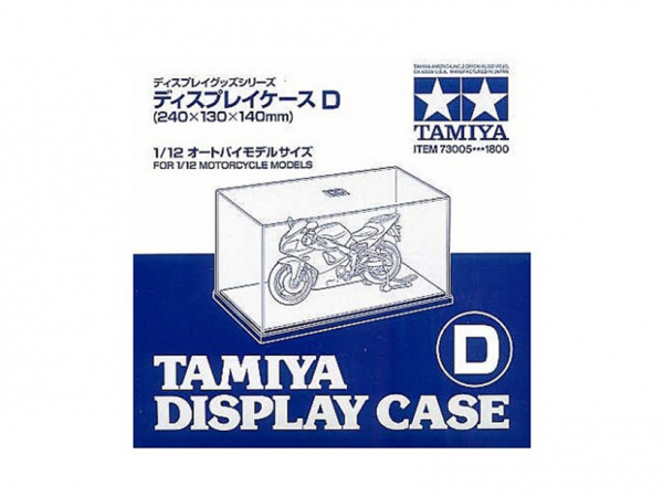 73005 Tamiya Футляр для моделей "D" (240х130х140 мм.) с чёрной пластиковой подставкой.