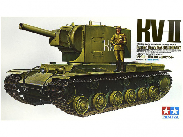 35063 Tamiya Советский тяжёлый танк КВ-2 c фигурой танкиста (1:35)