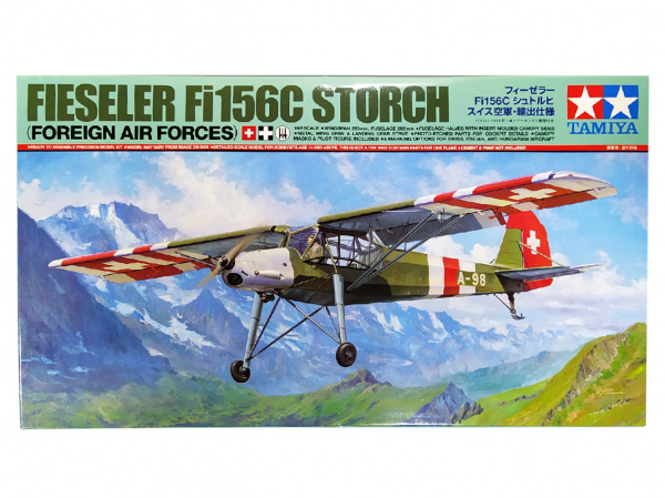 25158 Tamiya Разведывательный самолёт Fieseler Fi156C Storch (1:48)
