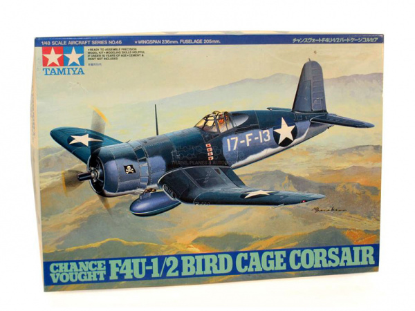 61046 Tamiya Американский истребитель C.V.F4U-1/2 Bird Cage Corsair (1:48)