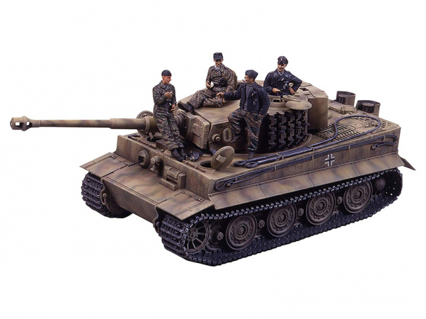 25401 Tamiya Немецкий танк Tiger I Late Version, с 8 фигурами (1:35)