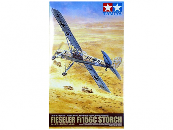 61100 Tamiya Малый немецкий самолёт Fieseler Fi156C Storch (1:48)
