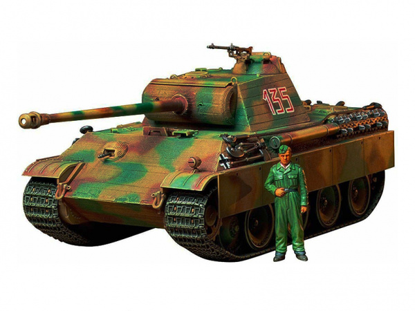 35170 Tamiya Немецкий танк Panther Type G (ранняя версия) с 1 фигурой танкиста (1:35)