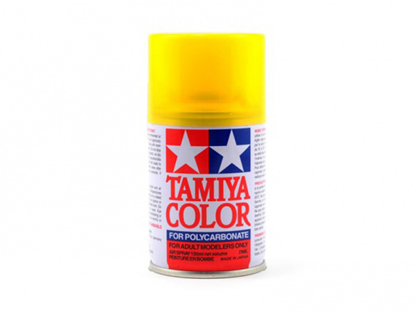86042 Tamiya PS-42 Transluscent Yellow (Полупрозрачная жёлтая) краска-спрей 100 мл.