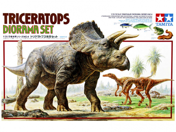 60104 Tamiya Диорамма Triceratops Diorama Set (1:35)