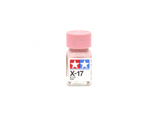 X-17 Pink gloss, enamel paint 10 ml. (Розовый глянцевый) Tamiya 80017