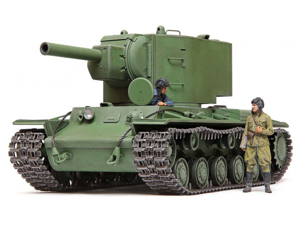 35375 Tamiya Советский тяжелый танк КВ-2, с двумя фигурами (1:35)