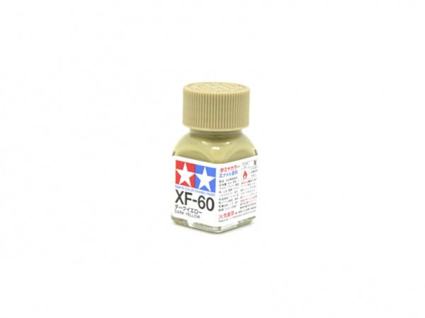 XF-60 Dark Yellow flat, enamel paint 10 ml. (Тёмный Жёлтый матовый) Tamiya 80360