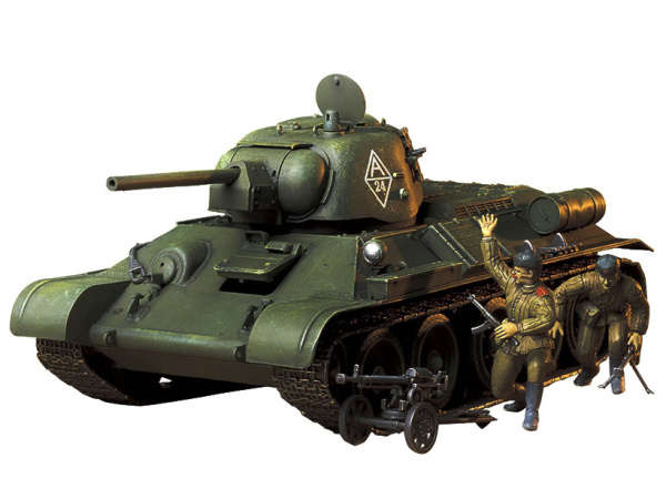 35149 Tamiya Советский танк Т-34, производства Челябинского Тракторного Завода 1943 г.(1:35)