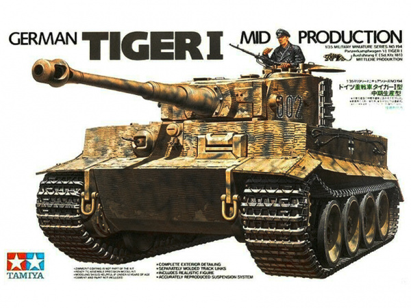 35194 Tamiya Немецкий Тяжёлый танк Tiger I (Mid.prod) (1:35)