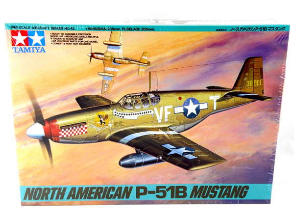 61042 Tamiya Американский одноместный истребитель P-51B Mustang (1:48)