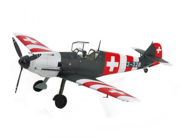 25200 Tamiya Истребитель Messerschmitt Bf 109 E-3 SWISS Швейцарские ВВС (1:48)