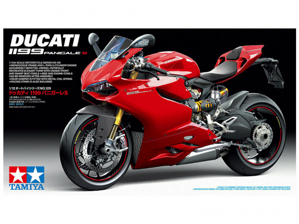 14129 Tamiya Мотоцикл Ducati 1199 Panigale S (1:12)