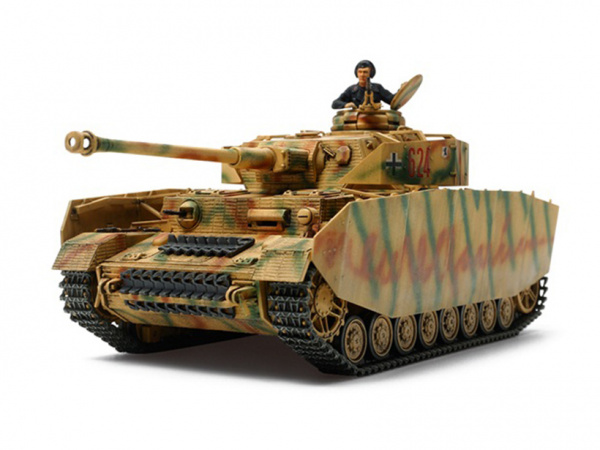 32584 Tamiya Немецкий танк Panzerkampfwagen IV Ausf.H (поздняя версия), с 1 фигурой (1:48)