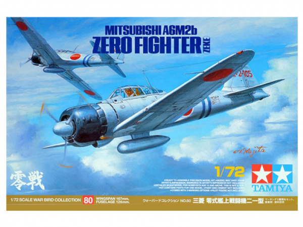 60780 Tamiya Японский палубный истребитель Mitsubishi A6M2b (ZEKE) - Zero Fighter (1:72)