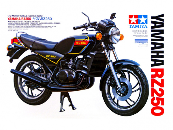 14002 Tamiya Мотоцикл Yamaha RZ250 (1:12)