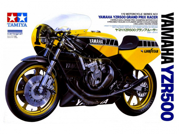 14001 Tamiya Мотоцикл Yamaha YZR500 GP Racer Kit - CF401 (1:12)