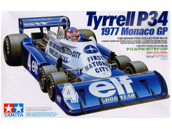 20053 Tamiya Tyrrell P34 1977 Monaco GP (1:20)