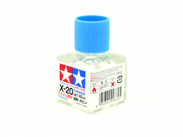 X-20 Enamel Paint Thinner, 40 ml. (Растворитель для Эмалевых Красок, 40мл.) Tamiya 80030
