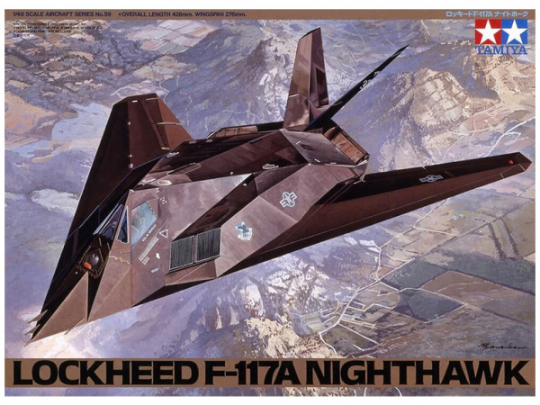 61059 Tamiya Американский самолёт Lockheed F-117 Night Hawk (1:48)