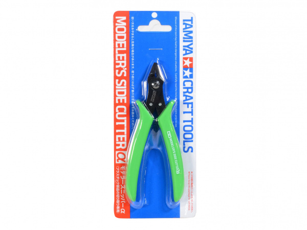 69940 Tamiya Кусачки-бокорезы для пластика с зелеными флюорисцентными ручками.