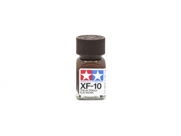 XF-10 Flat Brown, enamel paint 10 ml. (Коричневый матовый) Tamiya 80310