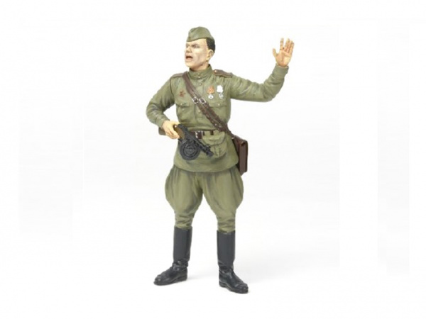 36314 Tamiya Фигура Советский офицер с автоматом ППШ "WWII Russian Field Commander" (1:16)