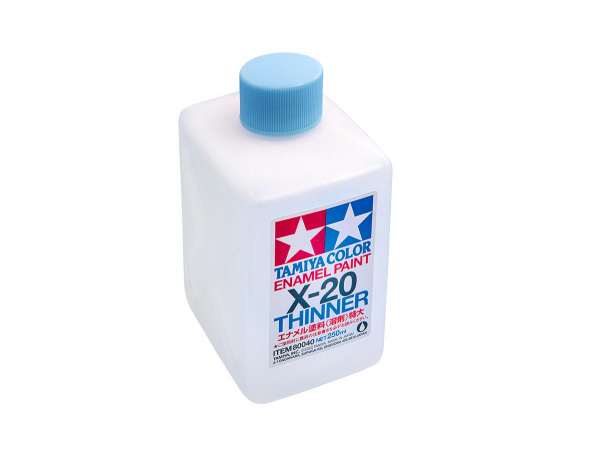 X-20 Enamel Paint Thinner, 250 ml. (Растворитель для Эмалевых Красок, 250мл.) Tamiya 80040
