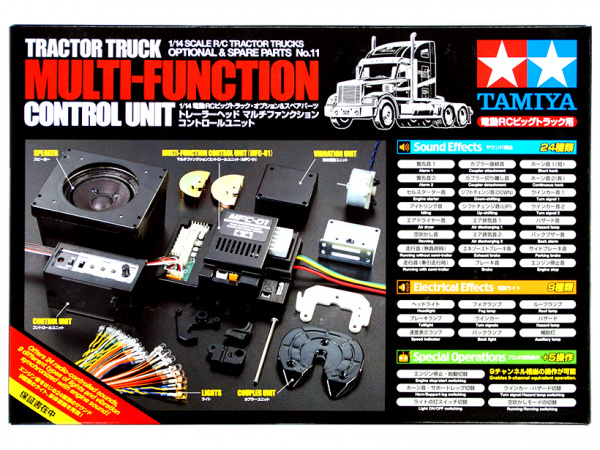 56511 Tamiya Многофункциональный свето-звуковой блок для грузовиков MFC-01 (1:14)