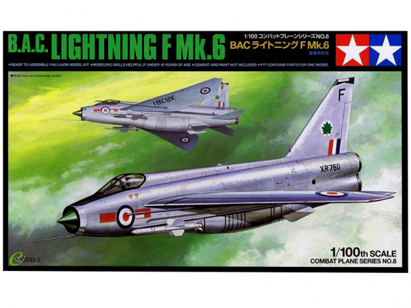 61608 Tamiya Британский истребитель BAC Lightning F.Mk.6 (1:100)